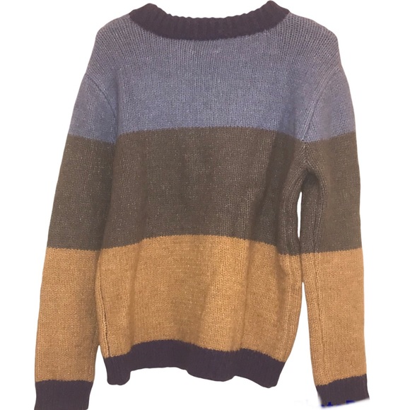 York & Hudson Colorblock Striped Sweater Alpaca Blend Size Large - Picture 12 of 15